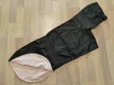 dog-raincoat Hood lined black 60 cm