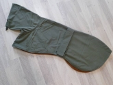 dog-raincoat Hood lined green 65 cm Fleece